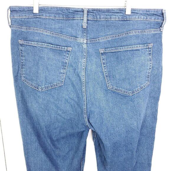 Old Navy Jeans Womens 16 Kicker Bootcut Raw Hem Extra High Rise Modest Office - Picture 8 of 12